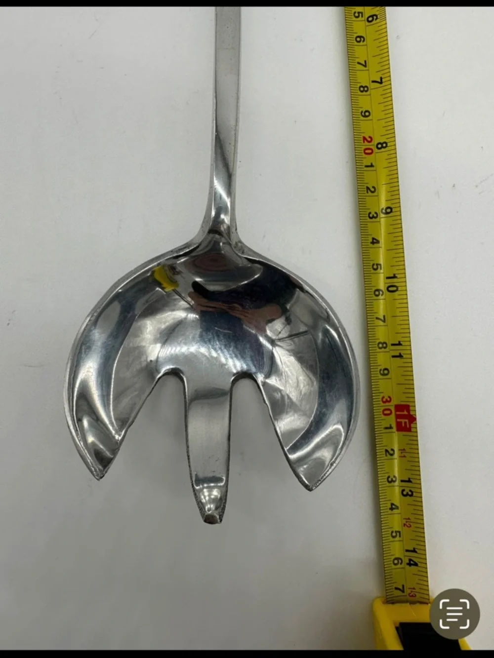 Western Longhorn Steer Salad Servers Silver Tone Ranch Kitchen Set